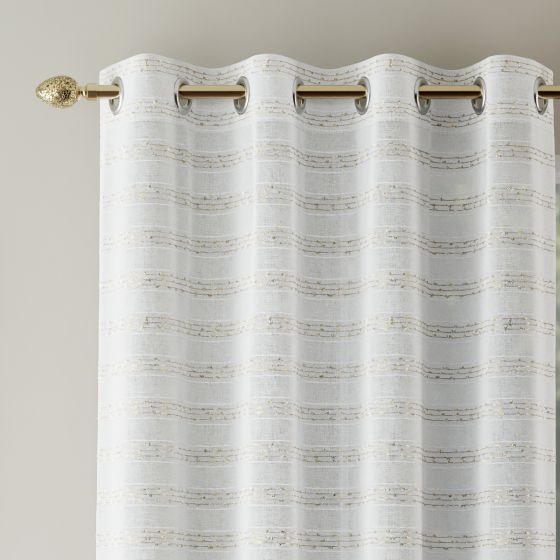 Kos Eyelet Gold Voile Panel