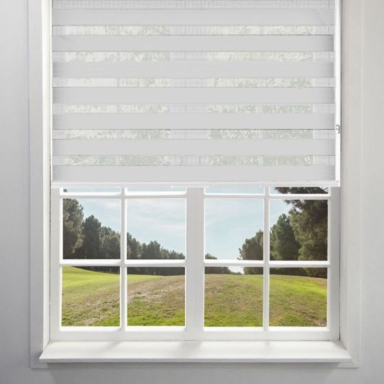 Day and Night Light Grey Roller Blind