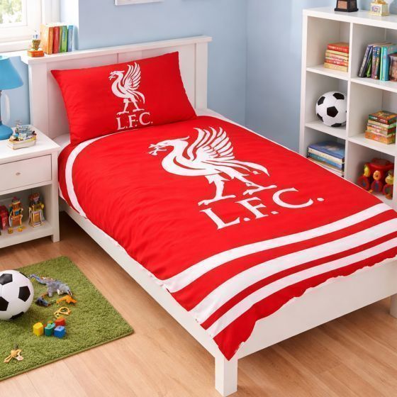 Liverpool Pulse Red Cotton Mix Duvet Cover Set