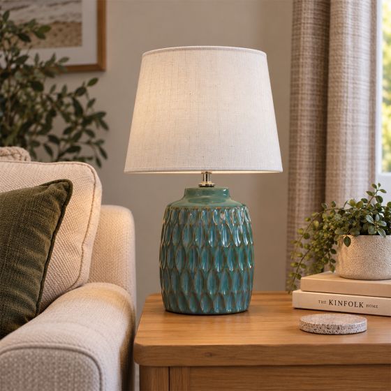 Monroe Green Table Lamp