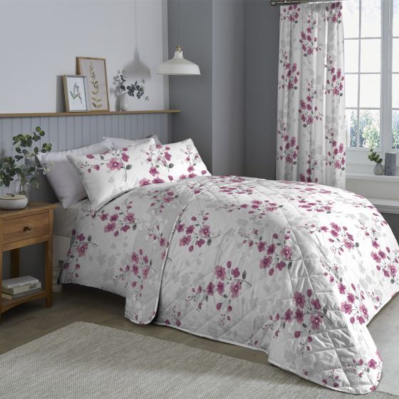 Nadia Plum Cotton Rich Duvet Cover Set