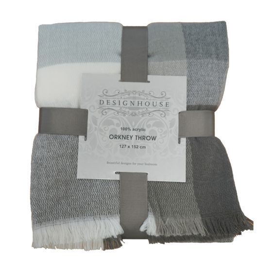 Orkney Grey Throw 127x152cm