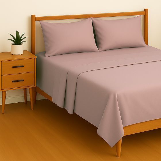 Percale Bloom Cotton Mix Flat Sheet Range