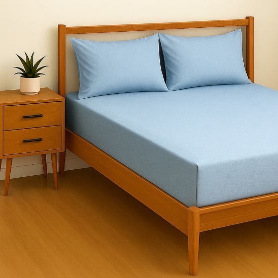 Percale Blue Sheet Range
