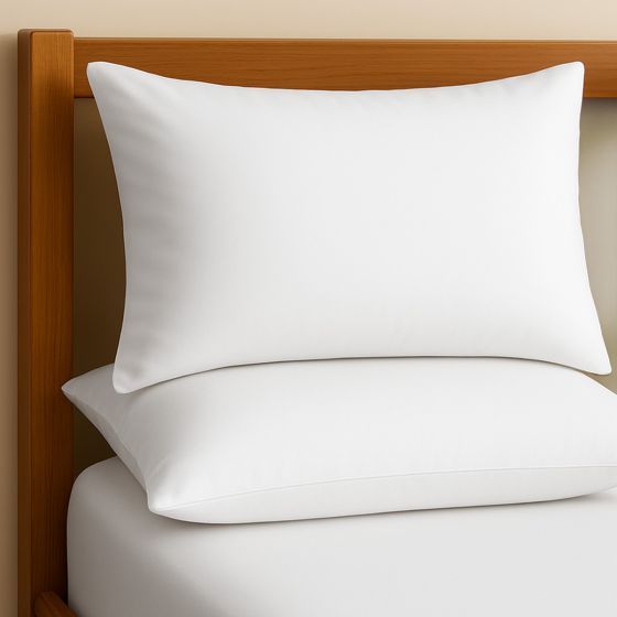 Percale White Pillowcase Pair