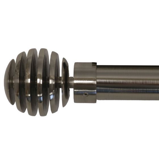 25/28mm Perth Gun Metal Extendable Curtain Pole