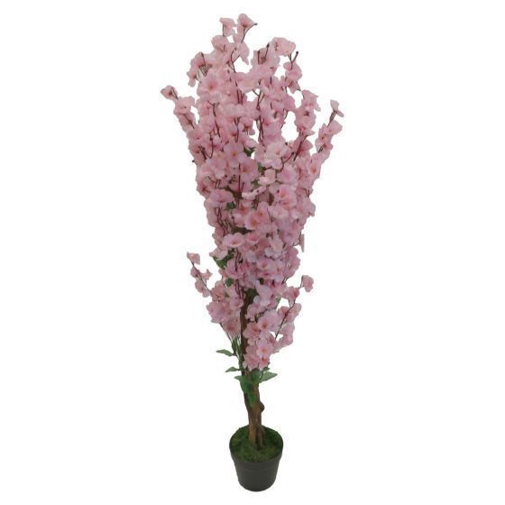 Artificial Pink Flowers in Pot