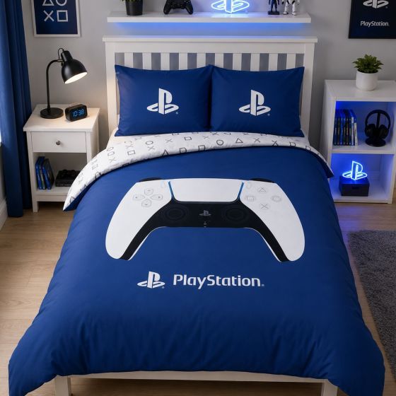 PlayStation Blue Duvet Cover Set