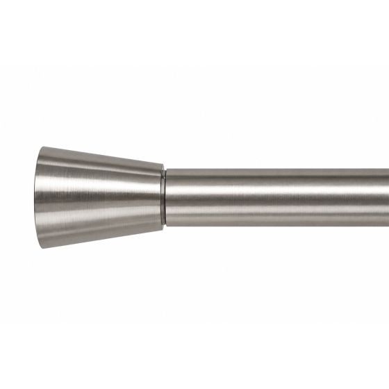 25/28 Portimao Satin Steel Extendable Curtain Pole