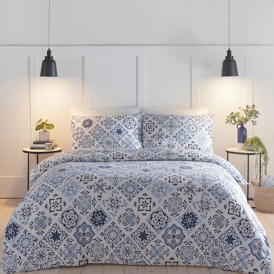 Porto Blue Duvet Cover Set