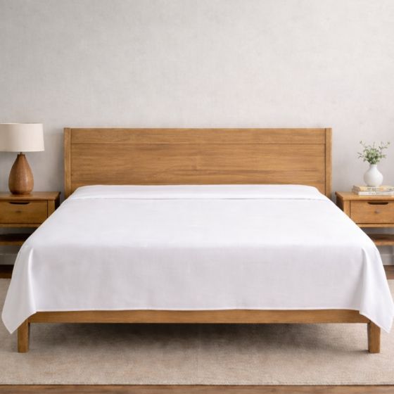 Revitalife White Anti-Allergy 100% Cotton Flat Sheet Range