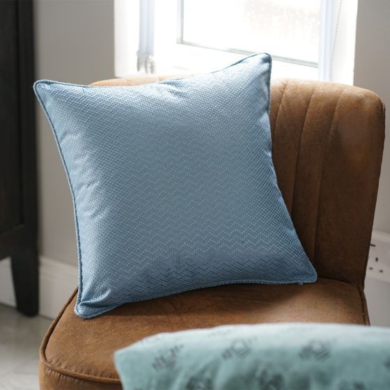 Serene Blue Cushion Cover