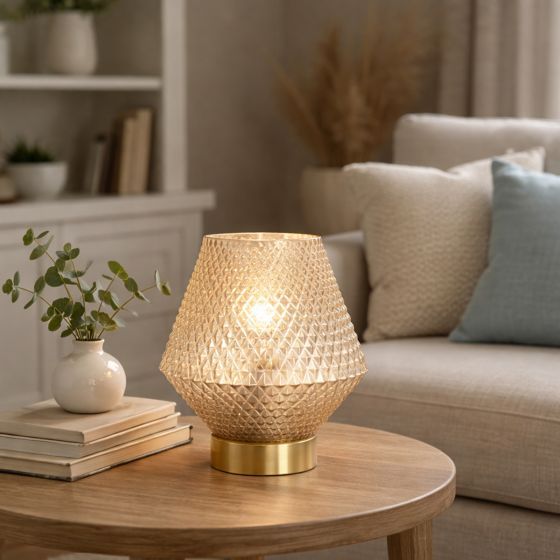 Seoul Champagne Battery Table Lamp