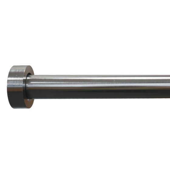 Stud 25/28mm Silver Extendable Curtain Pole