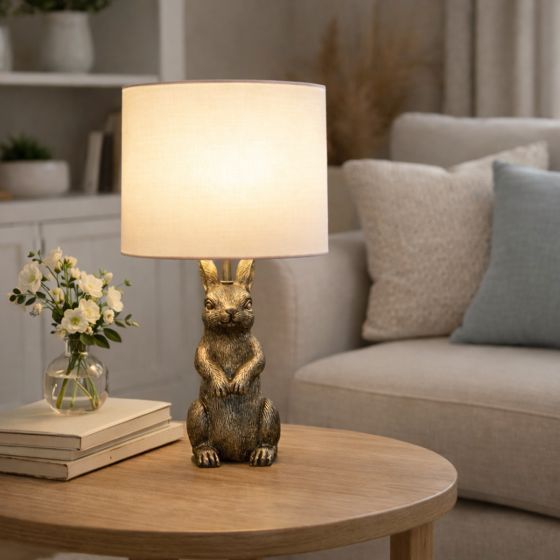 Thumper Pewter Table Lamp
