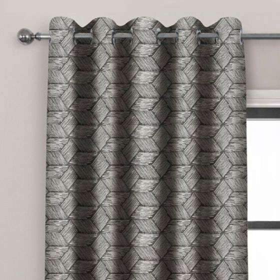 Tyler Natural Ready Made Eyelet Curtains