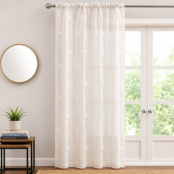 Vine Cream Voile Panel