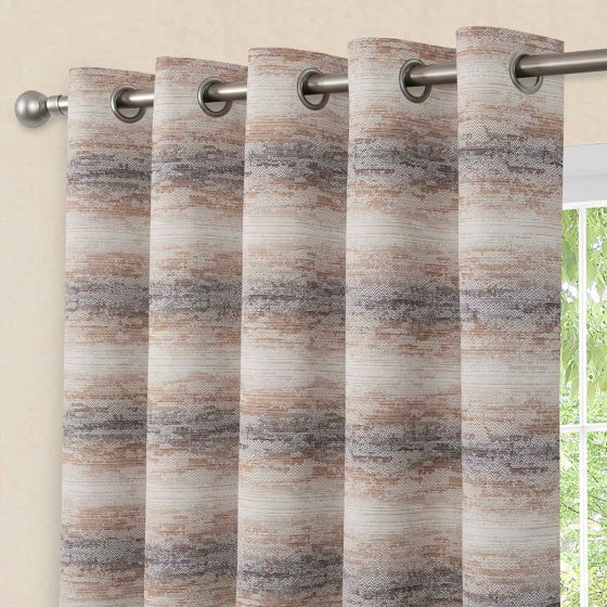 Visage Natural Blackout Ready Made Eyelet Curtains