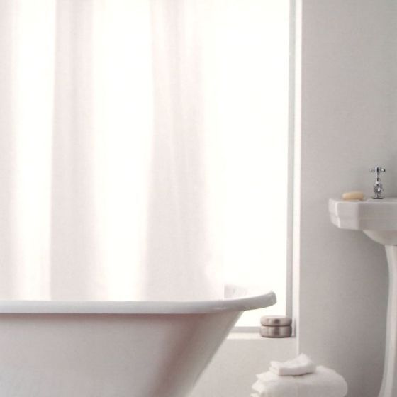 White Shower Curtain