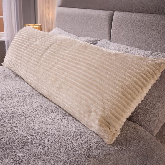 Velvet Cord Bolster Cuddle Pillow