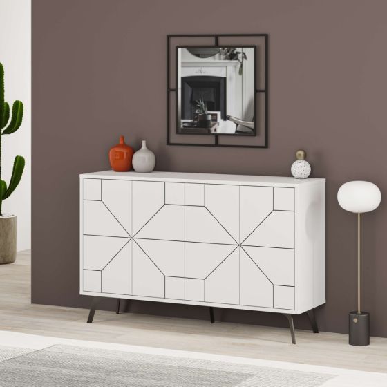 Dune White Console Table