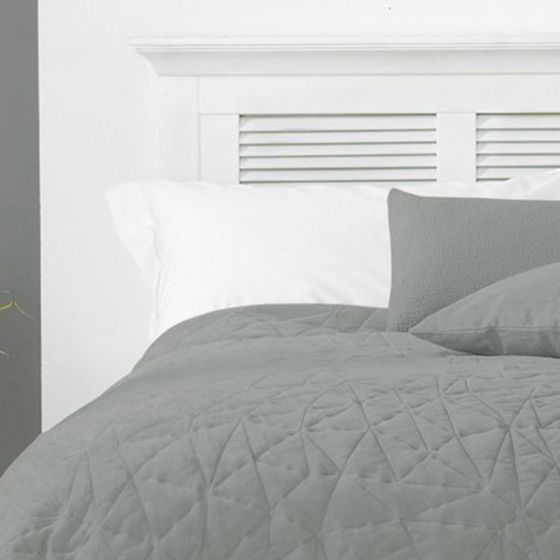 Alexa Grey Quilted Bedspread