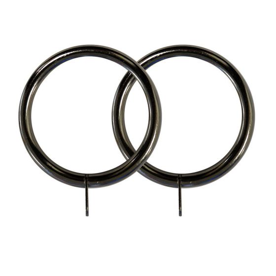 25/28mm Lesina Gun Metal Rings 8pk