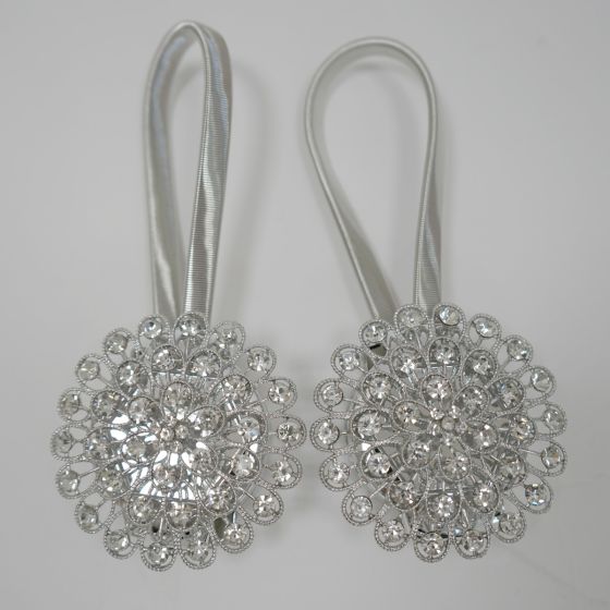Amelia Silver Tie Back