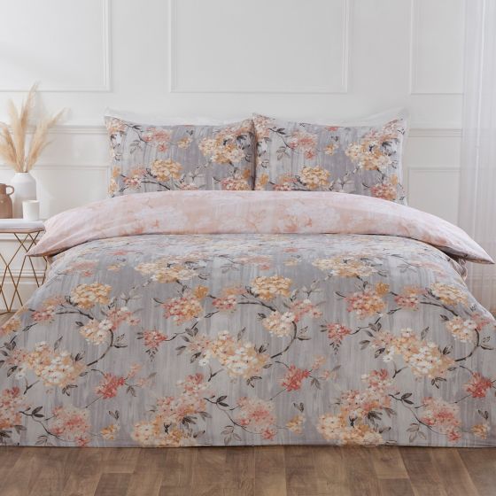 Arabella Grey Cotton Rich Duvet Set