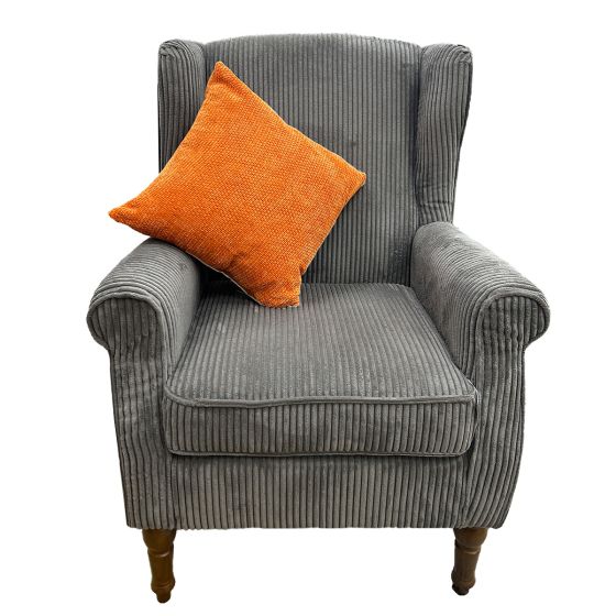 Ascot Charcoal Corduroy Chair