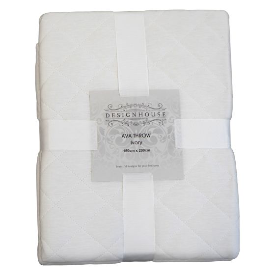 Ava Ivory Throw 150x200cm