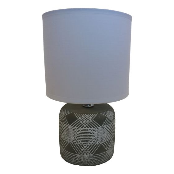 Aztec Grey Table Lamp