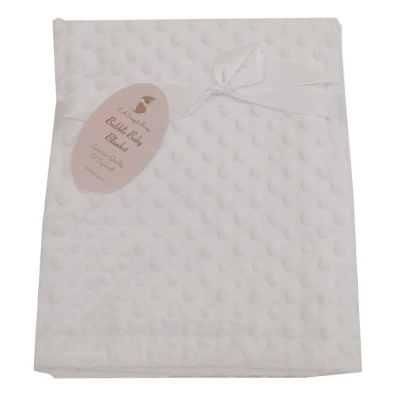 Bubble Baby White Blanket