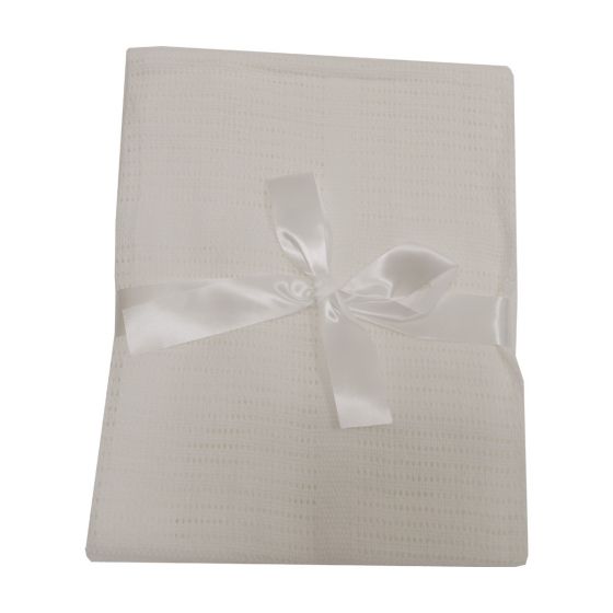 Cellular White Baby Blanket