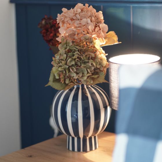 Striped Blue Vase