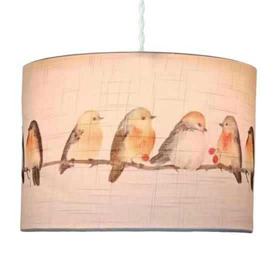 Birds on a Twig Natural Pendant
