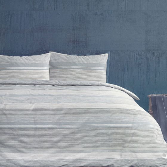 Blaine Grey Cotton Duvet Set 