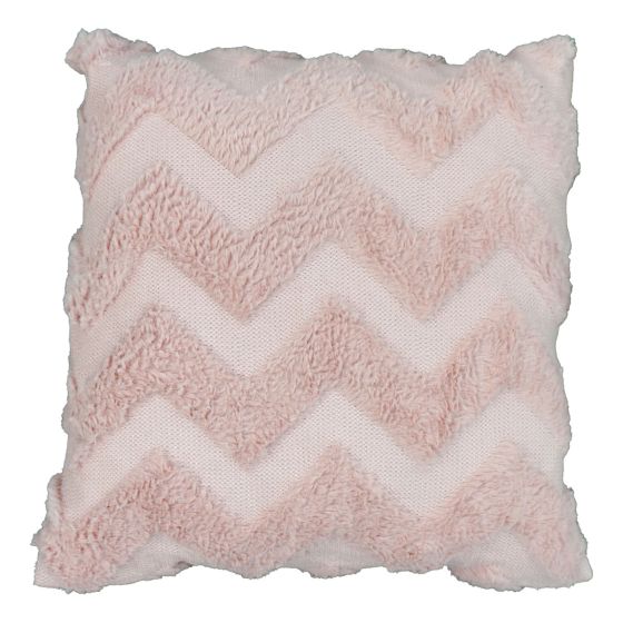 Nyla Zig Zag Blush Filled Cushion 