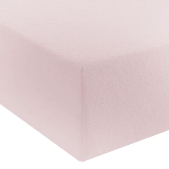 Flannelette Blush Fitted Sheet