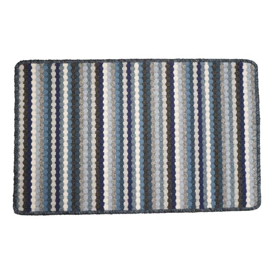 Bubbles Navy Door Mat 50x80cm