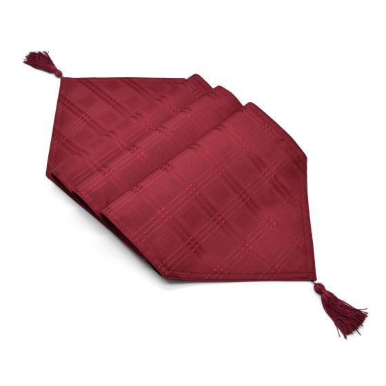 Hampton Burgundy Table Runner