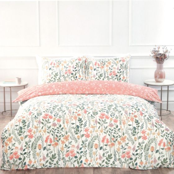 Carmen Coral Cotton Rich Duvet Set