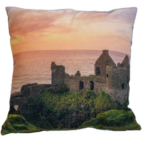 Dunluce Grey Filled Cushion