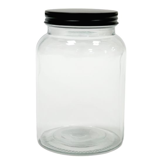 Clear Glass Storage Jar 