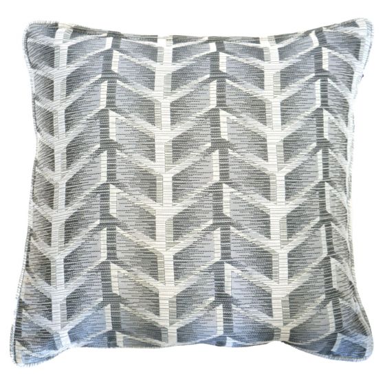 Silver Chevron Cushion Cover