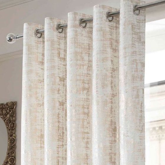 Danesfort Natural Interlined Thermal Ready Made Eyelet Curtains