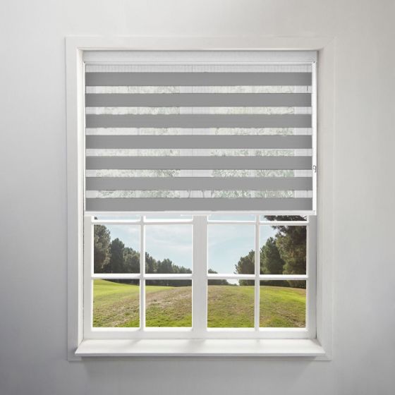 Day and Night Grey Roller Blind