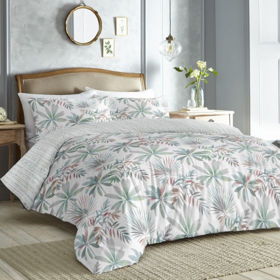 Delos Green Cotton Rich Duvet Set