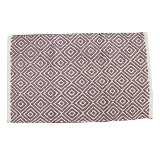 Diamond Mauve Bath Mat