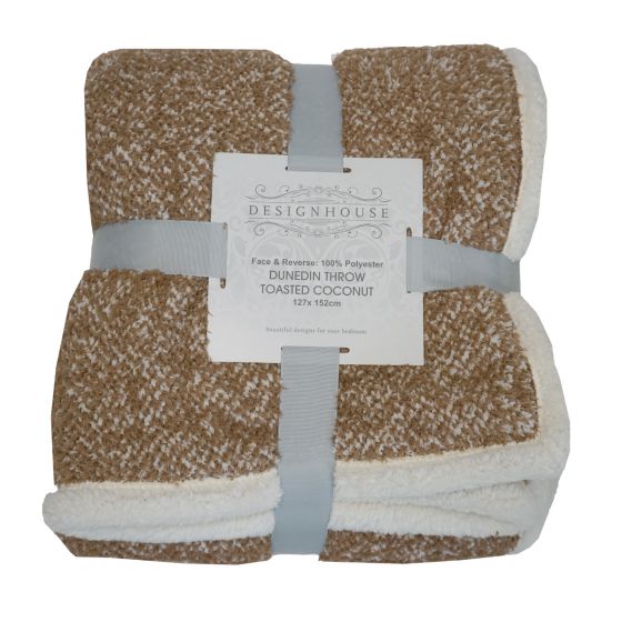 Dunedin Toasted Coconut Throw 127x152